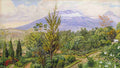 Marianne North The Gader Volcano Java from Sindang Laya Art A4 Photo Print