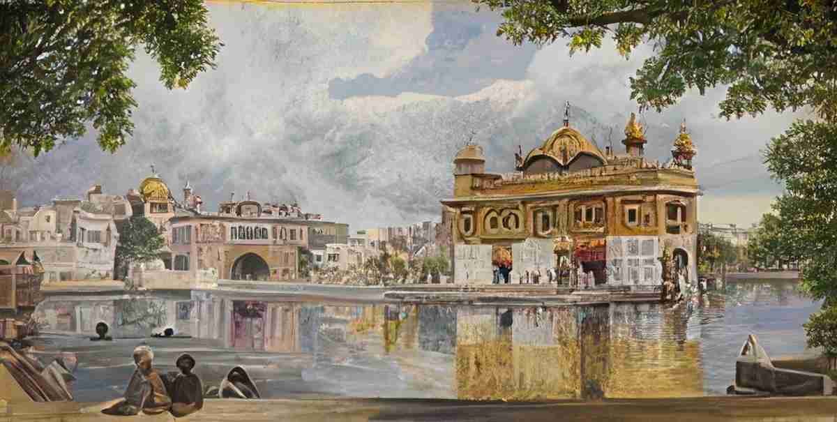Marianne North The Golden Temple Amritzur India May Art A4 Photo Print