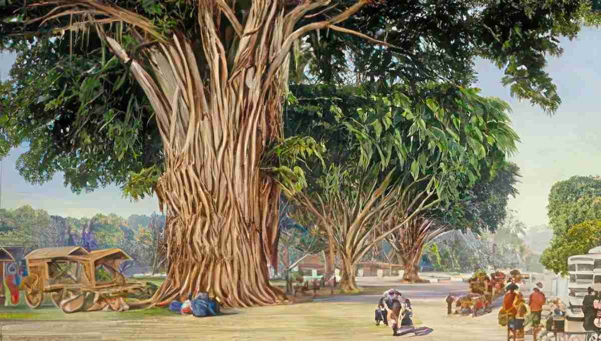 Marianne North The Great Square of Malang Java Art A4 Photo Print