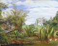 Marianne North The Istana from the Slanting Bridge Sarawak Borneo Art A4 Photo Print