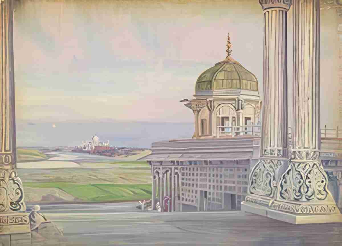 Marianne North The Taj from the Fort April Art A4 Photo Print