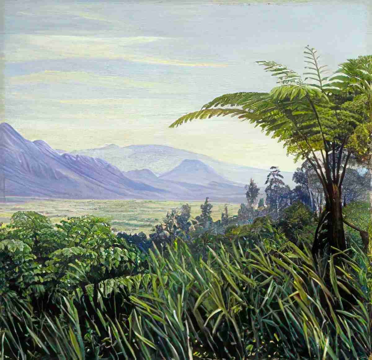 Marianne North Tree Fern in the Preanger Mountains Java Art A4 Photo Print