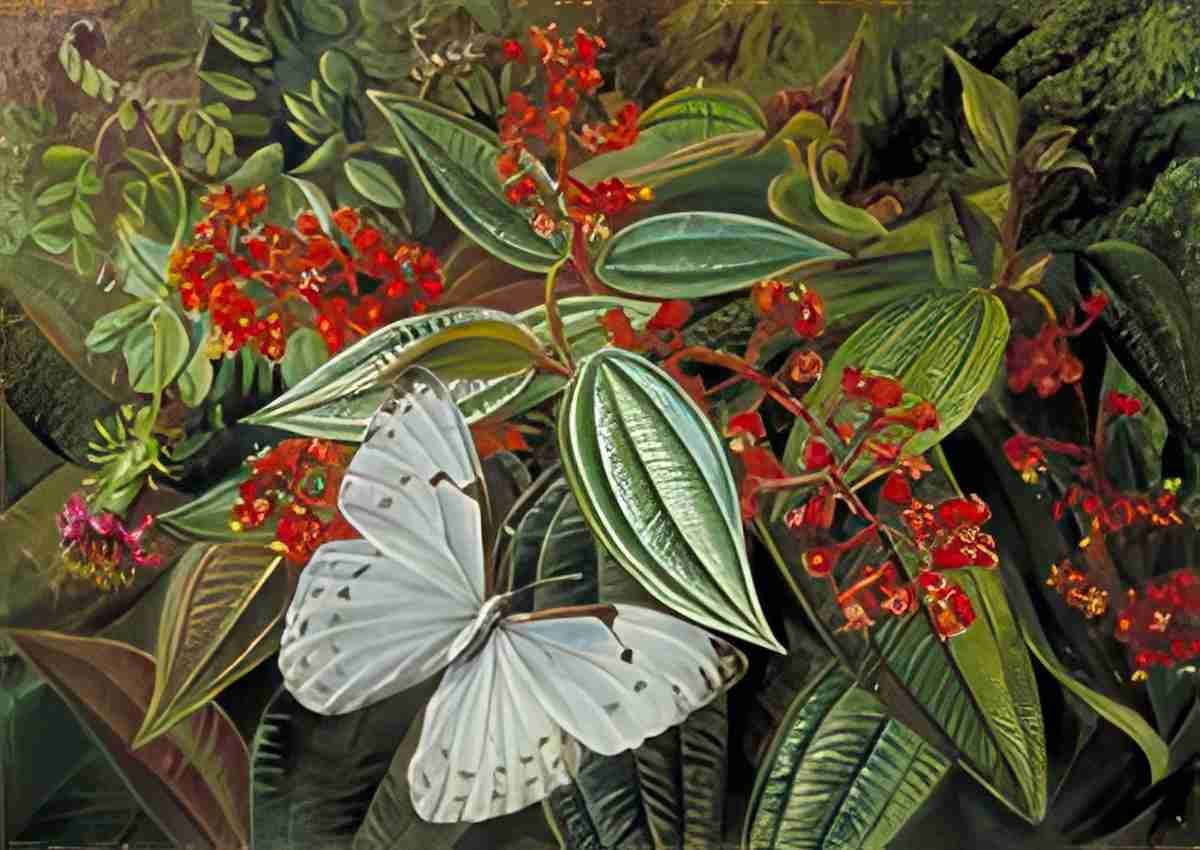 Marianne North Trees Laden with Parasites Epiphytes in a Brazilian Garden Art A4 Photo Print