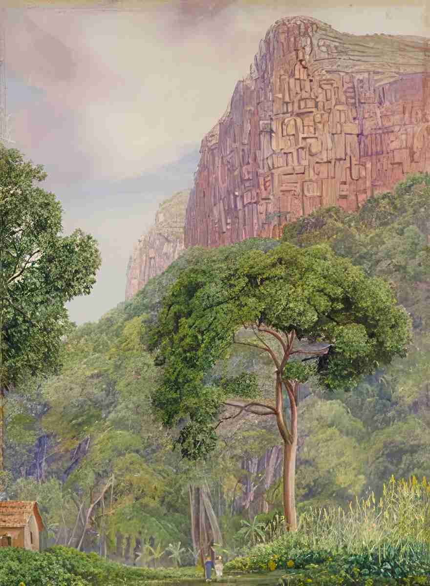 Marianne North Undercliff Its Two Fairies with Raintree St Johns Art A4 Photo Print