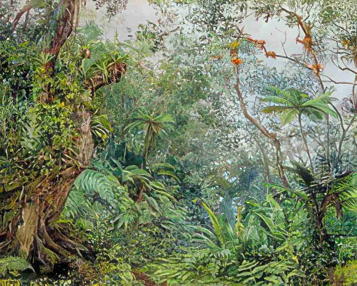 Marianne North View in the Fernwalk Jamaica Art A4 Photo Print