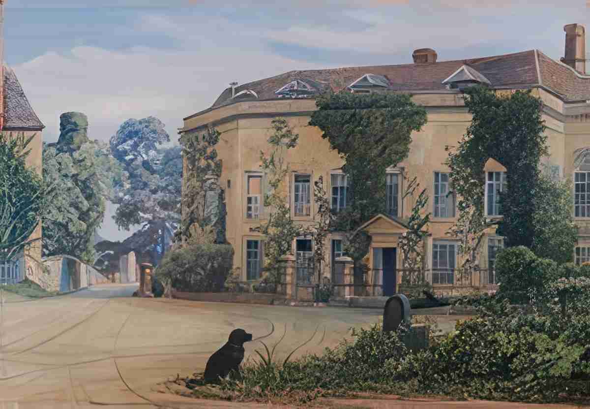Marianne North View of House at Alderley Art A4 Photo Print