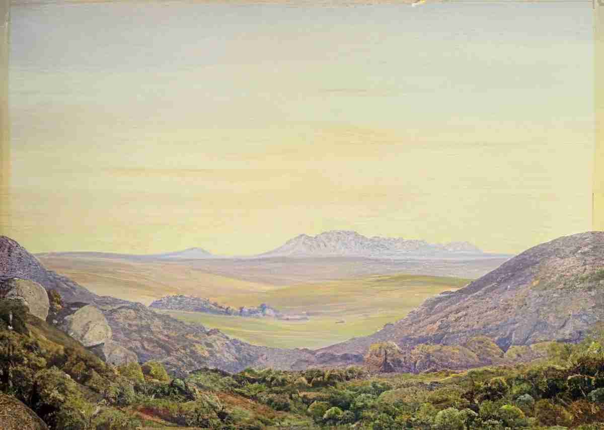 Marianne North View of Table Mountain Looking from Groot Post Art A4 Photo Print