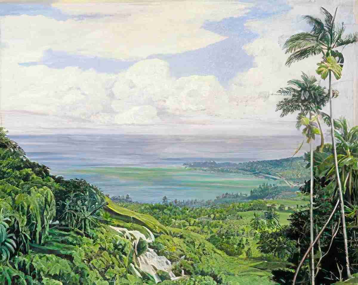 Marianne North View over Ochos Rios Jamaica Art A4 Photo Print
