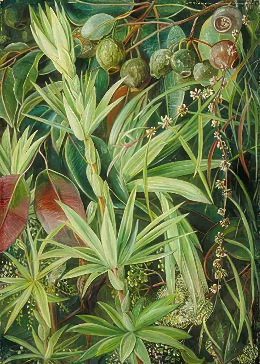 Marianne North West Australian Vegetation 2 Art A4 Photo Print