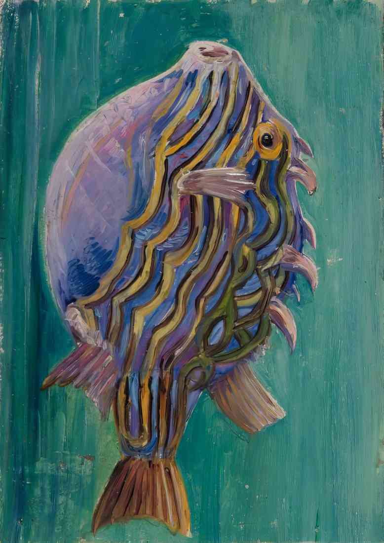 Marianne North exotic fish A4 Photo Print