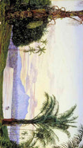 Marianne North view of matang and river sarawak borneo A4 Photo Print