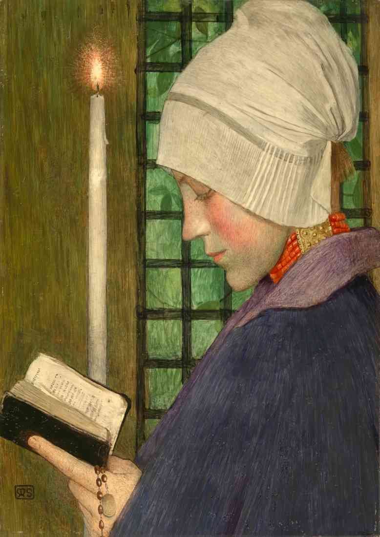Marianne Stokes marianne stokes candlemas day A4 Photo Print