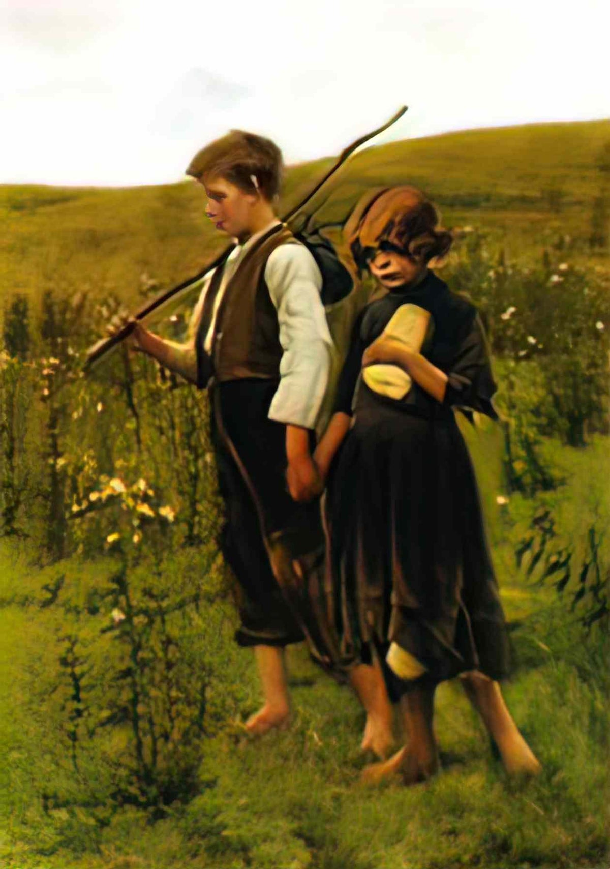 Marianne Stokes marianne stokes on the way to the fields Art A4 Photo Print