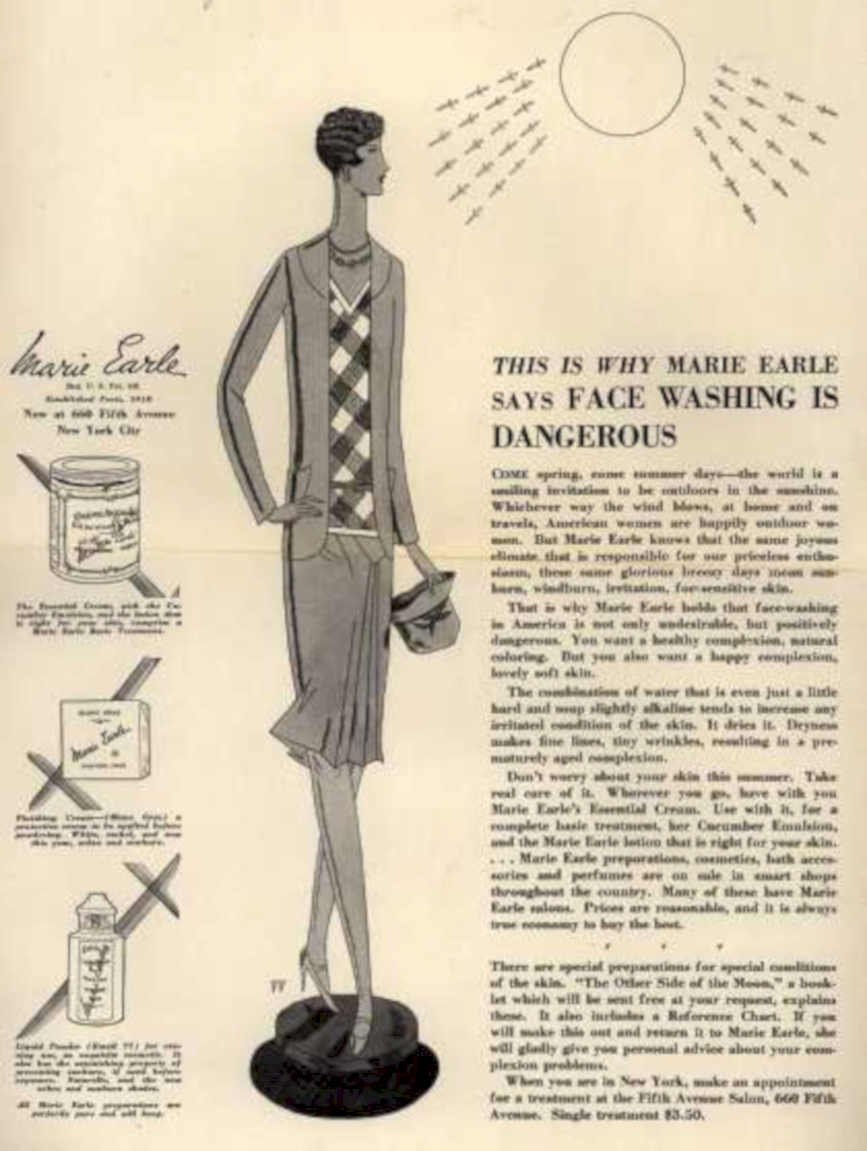 Marie Earle Facewash Vintage Retro Advert Ads A4 Photo Print