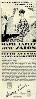 Marie Earles Salon Vintage Retro Advert Ads A4 Photo Print