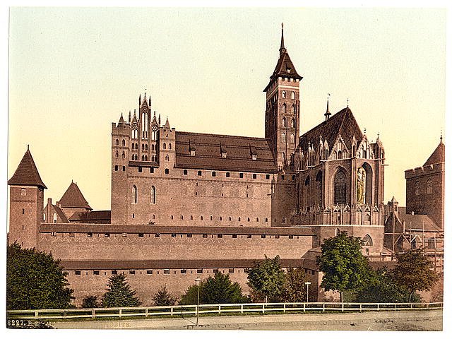 Marienburg east side Prussia Vintage A4 Photo Print