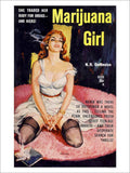 Marijuana Girl Vintage Retro Advert Poster A4 Photo Print