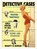 Marilyn Monroe Detective Cases Magazine Cover 1950s Vintage Retro Advert Poster