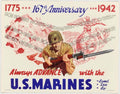 Marine Advance Poster American World War II Advert Poster