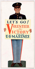 Marine Corps Volunteer American World War II Advert Poster