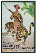 Marine Leopard Jungle Vintage Retro Advert Ads A4 Photo Print