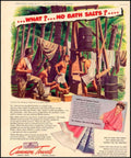 Marine Towels Salts 1940s Vintage Retro Advert Poster