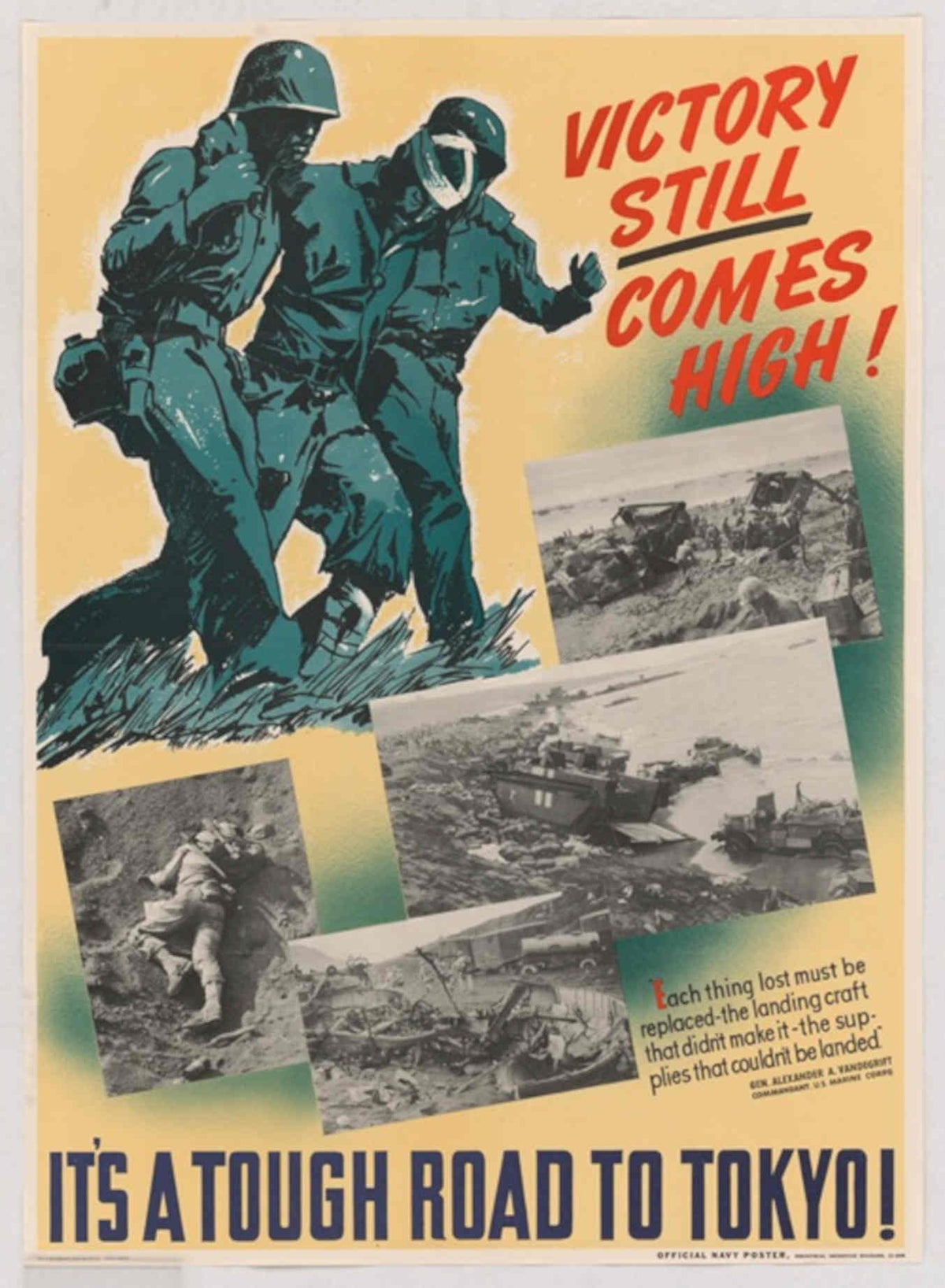 Marine Victory Craft American World War II Advert Poster