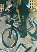 Mario Sironi the cyclist 3 A4 Photo Print