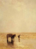 Maris Jacob Collecting Shellfish A4 Photo Print