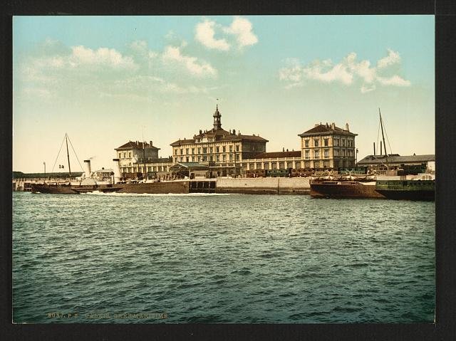 Maritime railway station Calais Vintage A4 Photo Print
