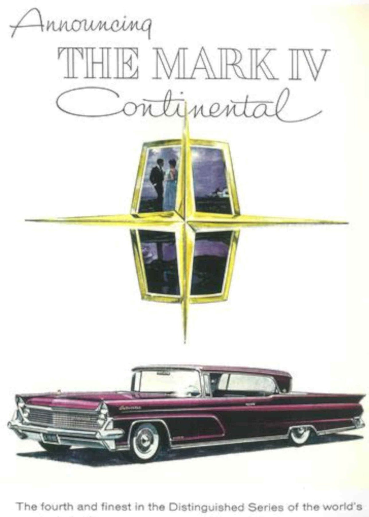 Mark Iv Continental Vintage Retro Advert Poster A4 Photo Print