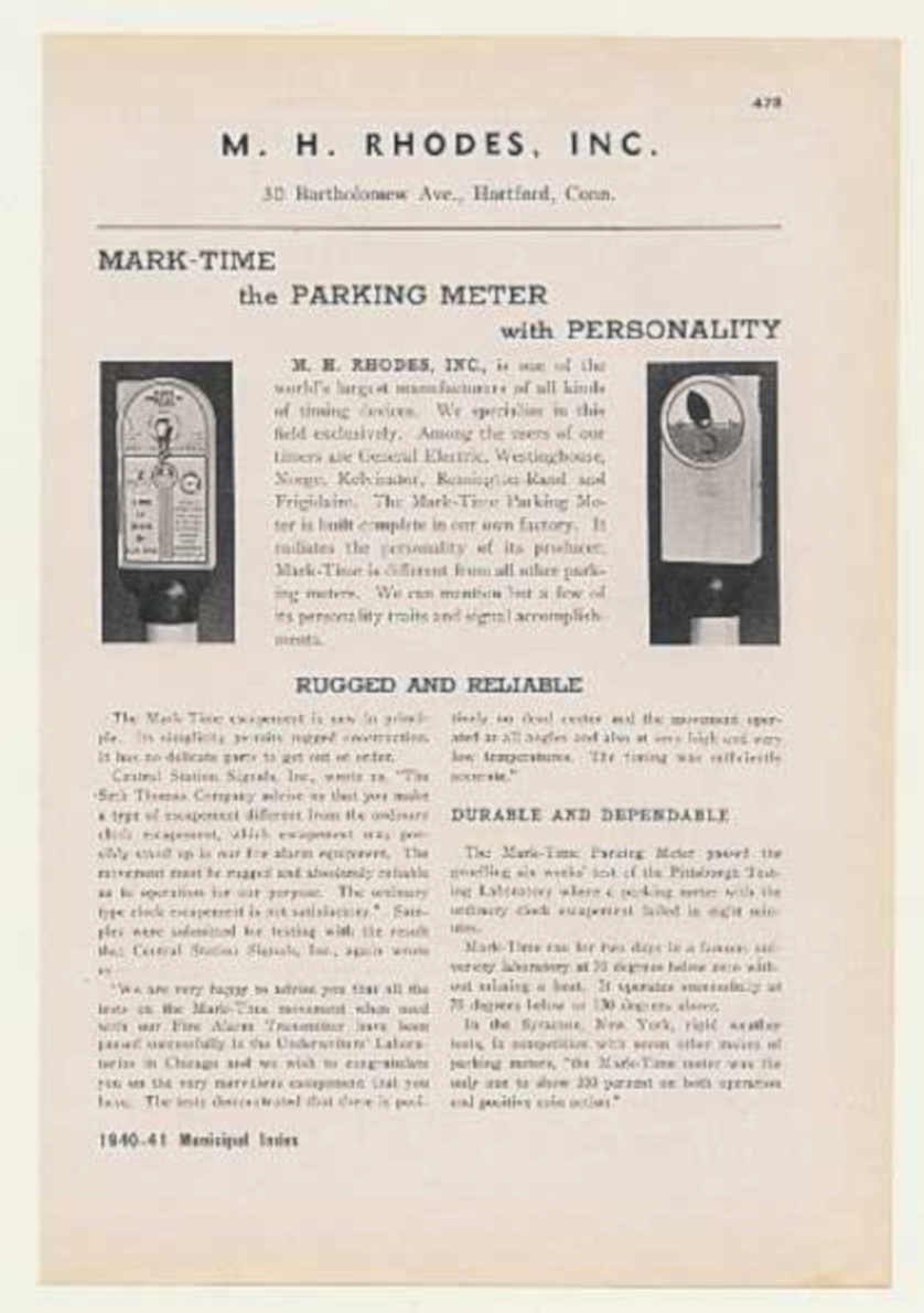 Mark Time Parking Vintage Retro Advert Ads A4 Photo Print