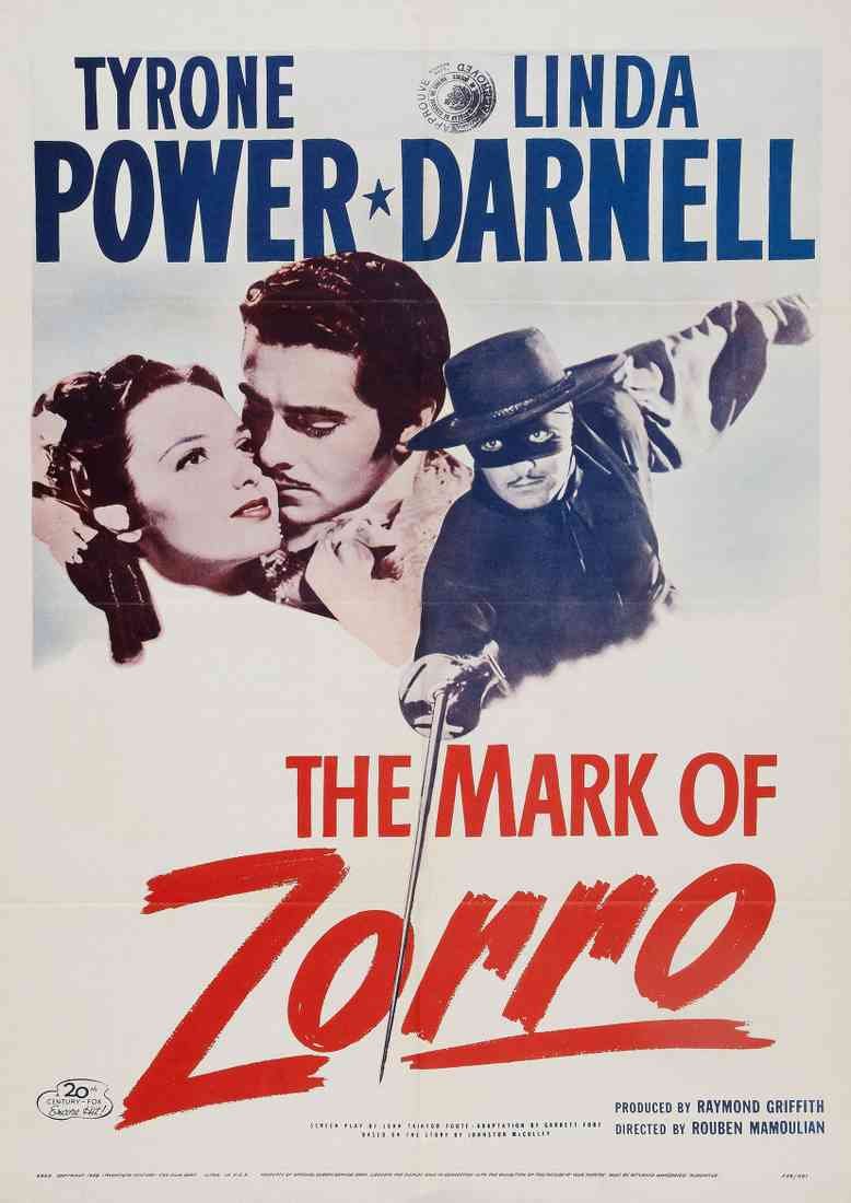 Mark of Zorro The 1940 01 Film A4 Photo Print