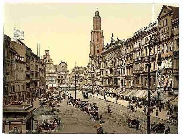 Market place II Breslau Silesia Poster A4 Photo Print