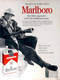 Marlboro Cigarette Taste 2 Vintage Retro Advert Ads A4 Photo Print