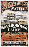 Marlborough Calne Gwr Advert A4 Photo Print