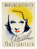 Marlene Dietrich Blue Angel Frans Mettes Movie Poster 1937 Vintage Retro Advert
