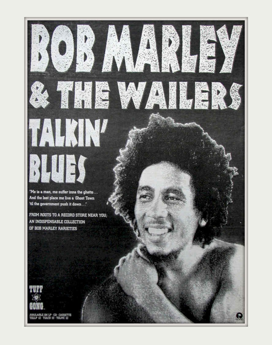 Marley Talkin Blues Vintage Retro Advert Poster A4 Photo Print