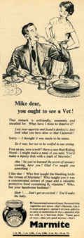 Marmite Spread Vintage 1950s Vintage Retro Advert Poster