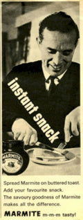 Marmite Toast Snack 1950s Vintage Retro Advert Poster