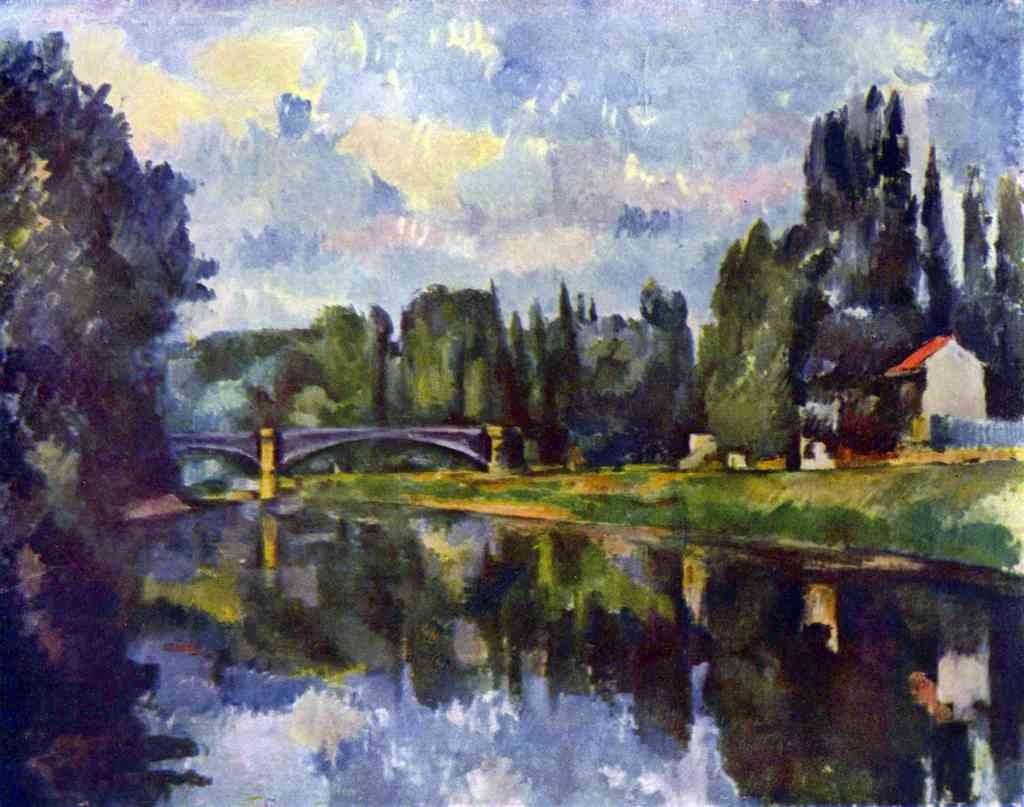 Marne Shore Cezanne A4 Photo Print
