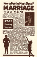 Marriage Men Magazine Vintage Retro Advert Poster A4 Photo Print