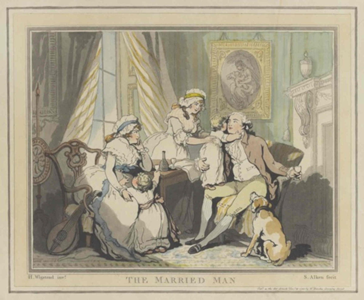 Married Man Cartoon GB Cartoon Vintage Retro Advert Poster