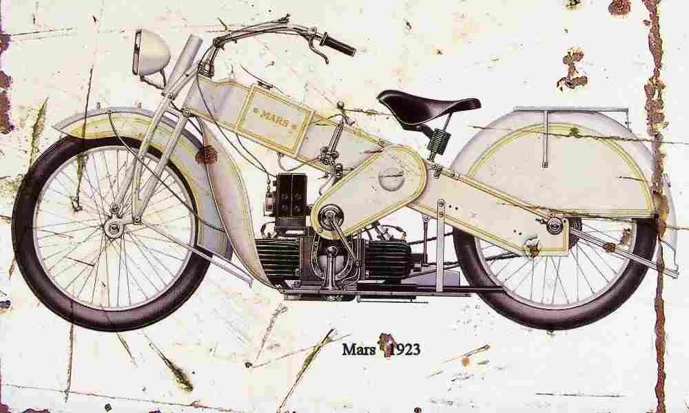 Mars 1923 Aged Vintage A4 Photo Print