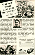 Mars Bars Soldiers 1940s Vintage Retro Advert Poster