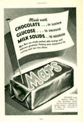 Mars Bars Vintage 1940s Vintage Retro Advert Poster