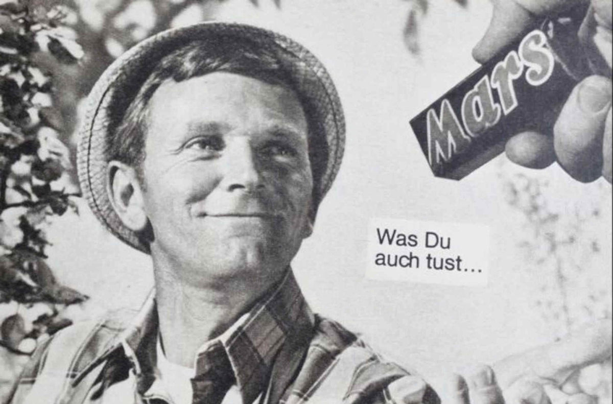 Mars Candy Man Vintage Retro Advert Poster A4 Photo Print