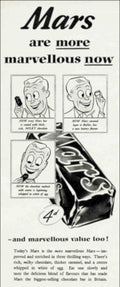 Mars Chocolate Bars 1 Vintage Retro Advert Poster A4 Photo Print
