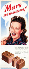 Mars Chocolate Bars 2 Vintage Retro Advert Poster A4 Photo Print