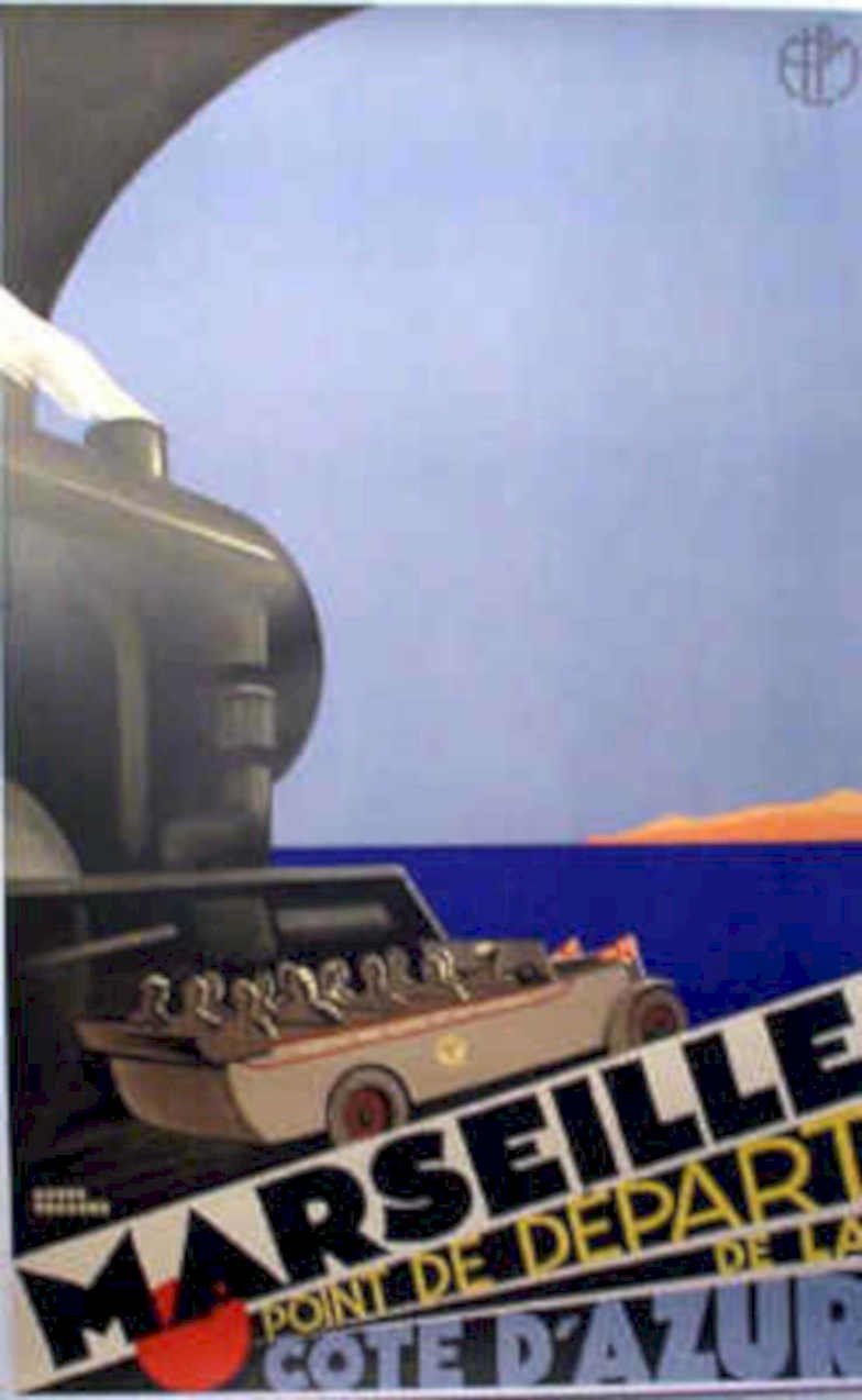 Marseille Depart Cotedazur Vintage Retro Advert Poster A4 Photo Print